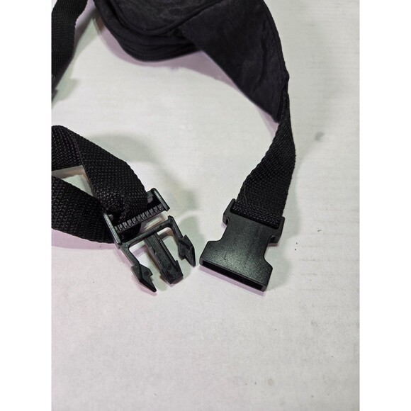 DISNEY MICKEY MOUSE BLACK BELT FANNY PACK CROSSBODY BAG WITH MOUSE ZIPPER PULLS - Picture 5 of 6